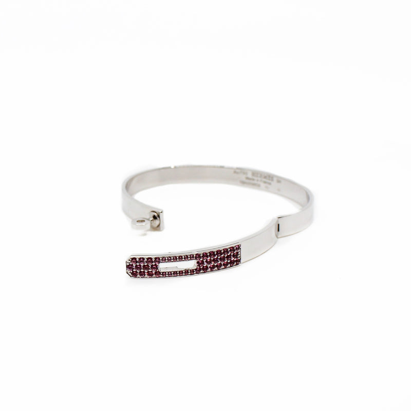 kelly bracelet with rhodolites in 18k  wg #SH 18A009859