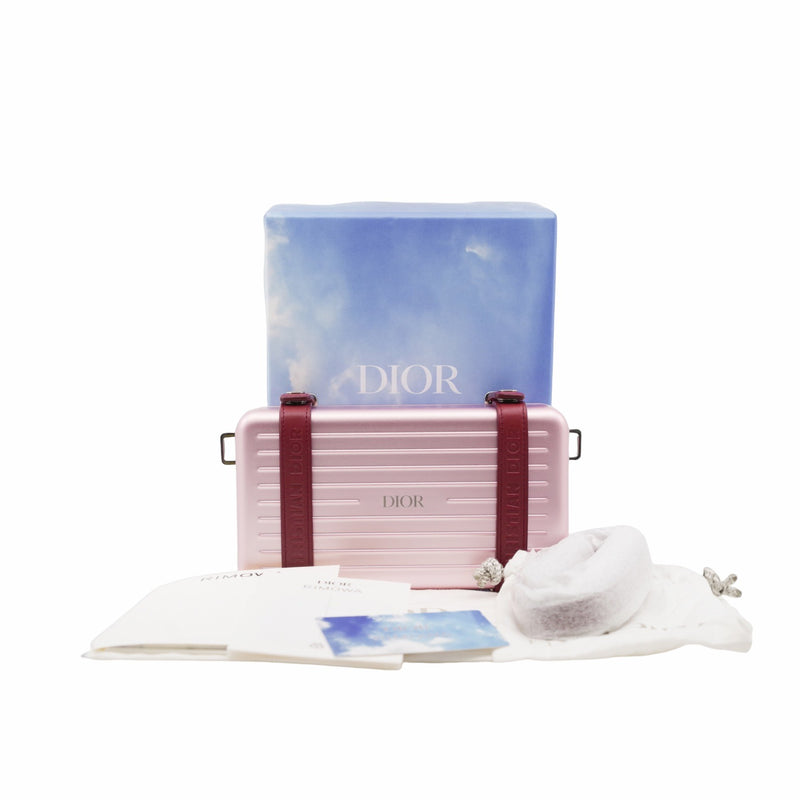 X RIMOWA PERSONAL CLUTCH ALUMINUM PHW - L'UXE LINK
