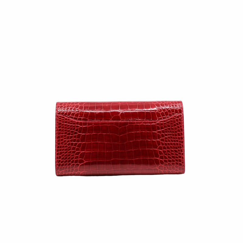 constance alligator red ghw A stamp - L'UXE LINK