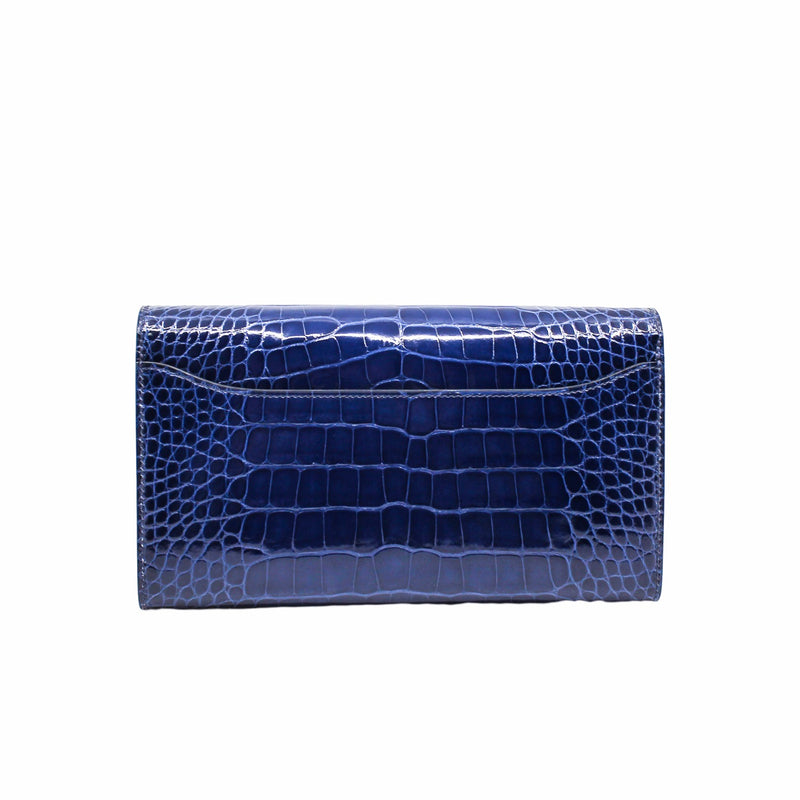 constance long wallet M3 navy crocodile ghw x stamp - L'UXE LINK