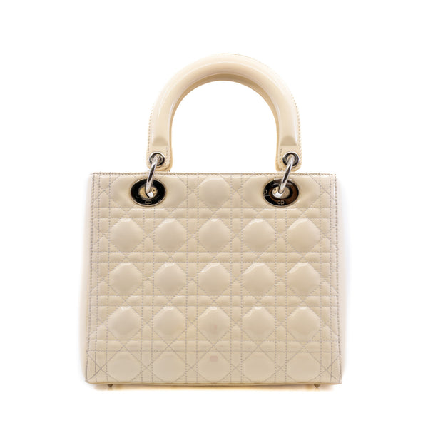 lady mm in patent white phw