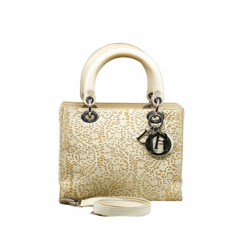 lady dior yellow and white holllow out phw