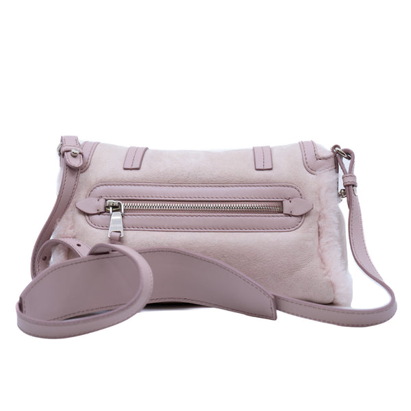 flap bag in fur pink phw - L'UXE LINK