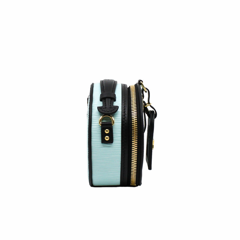 MINI BOÎTE CHAPEAU epi blue ghw - L'UXE LINK