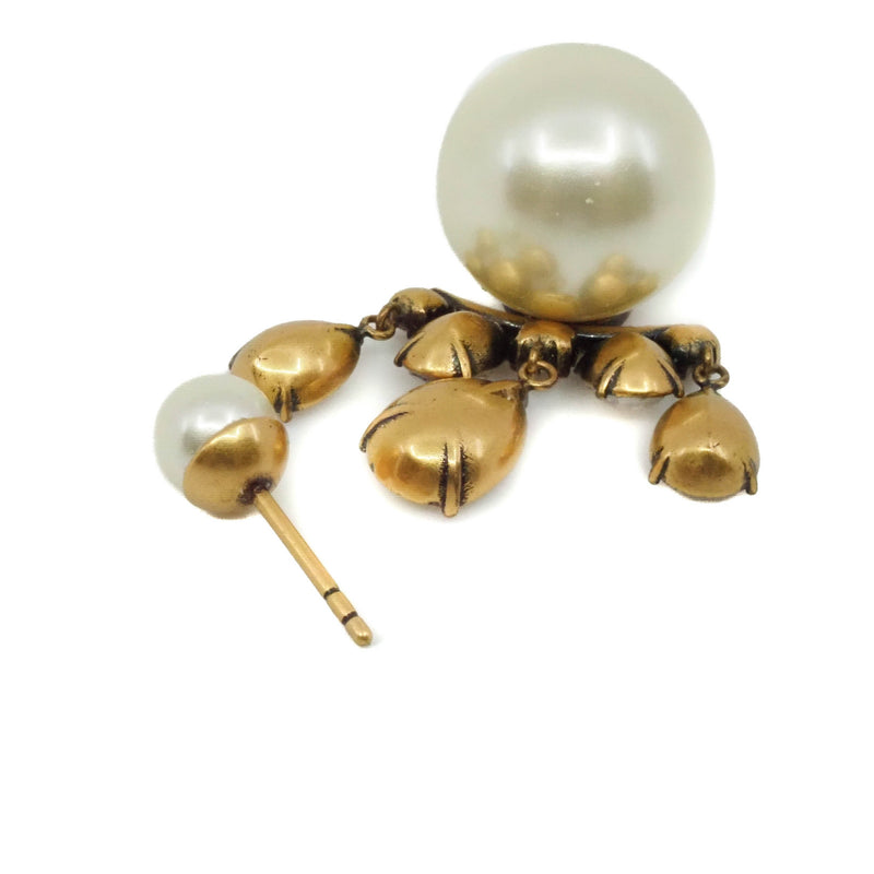 tribales crystal pandent earring in white/ghw - L'UXE LINK