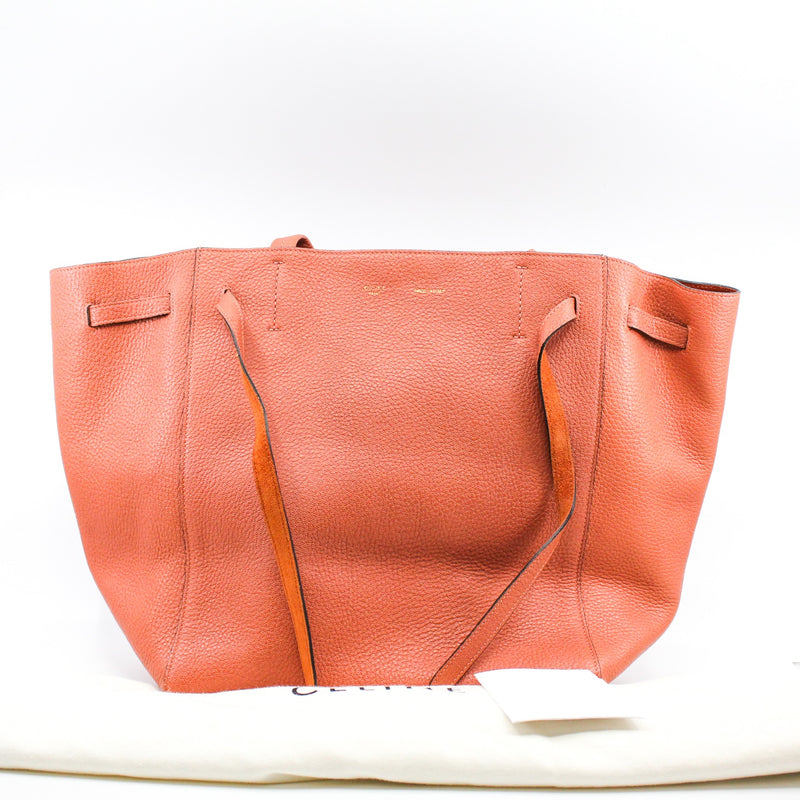 Cabas Phantom Small Soft Grained Calfskin Taupe red - L'UXE LINK