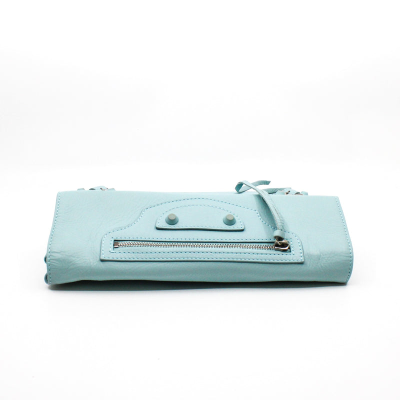 hand bag light blue phw