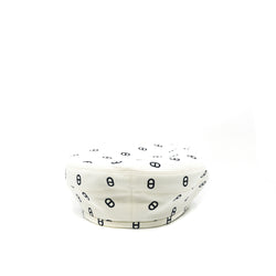 honore saint beret hat in cotton white #58