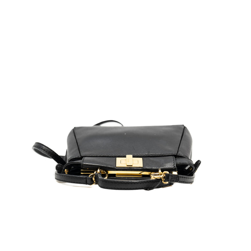 nano peekaboo in lambskin black ghw