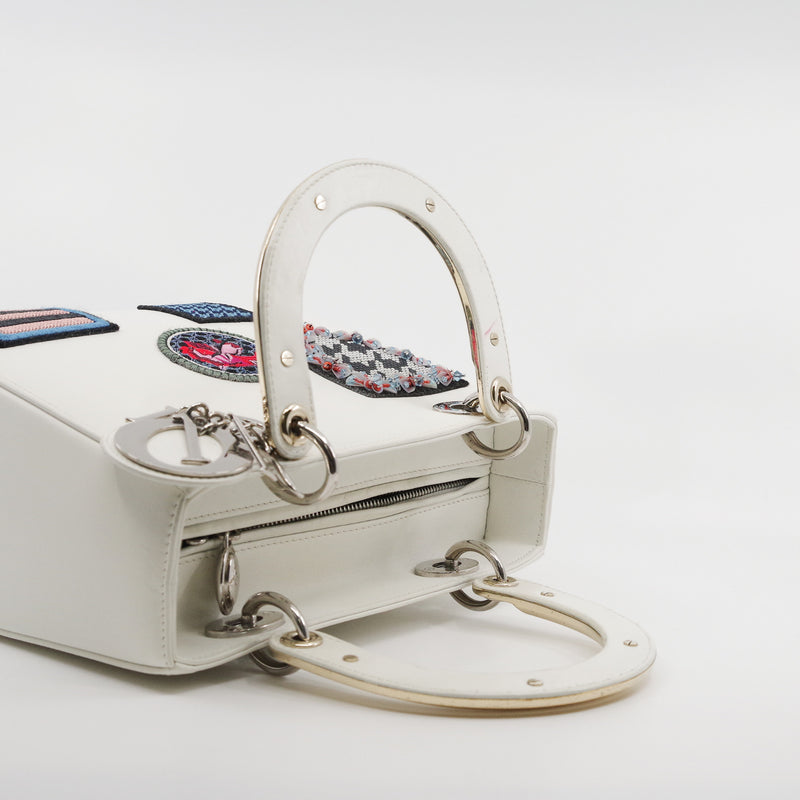 dior lady medium white with stamp - L'UXE LINK
