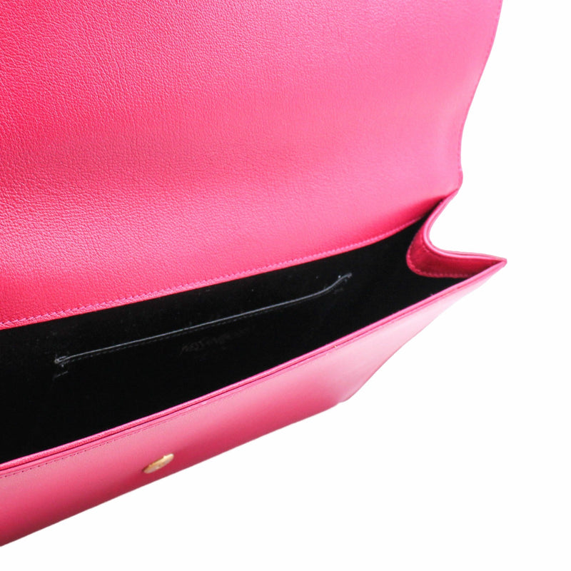 clutch leather rosepink  ghw - L'UXE LINK