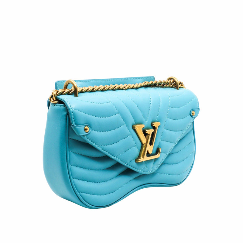 wave chain bag  blue ghw - L'UXE LINK