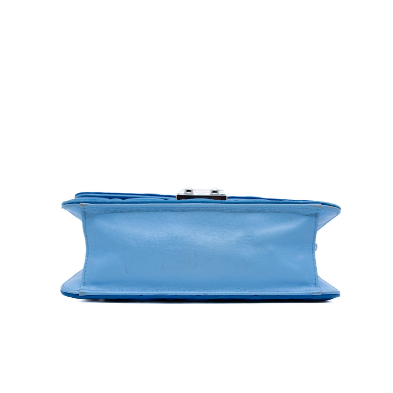 new lock woc in lambskin blue phw 2015