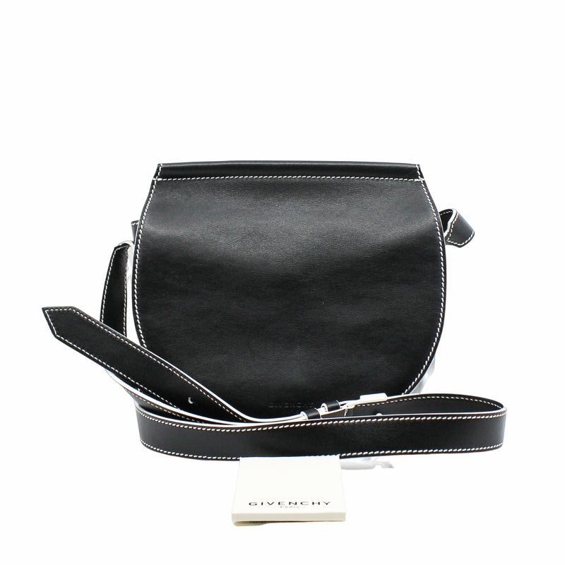 infinity  saddle mini black and white - L'UXE LINK