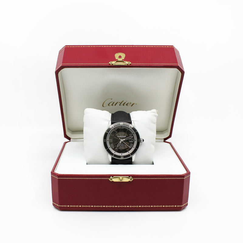 watch Cartier Ronde Croisiere 3886 black seri 125987vx - L'UXE LINK