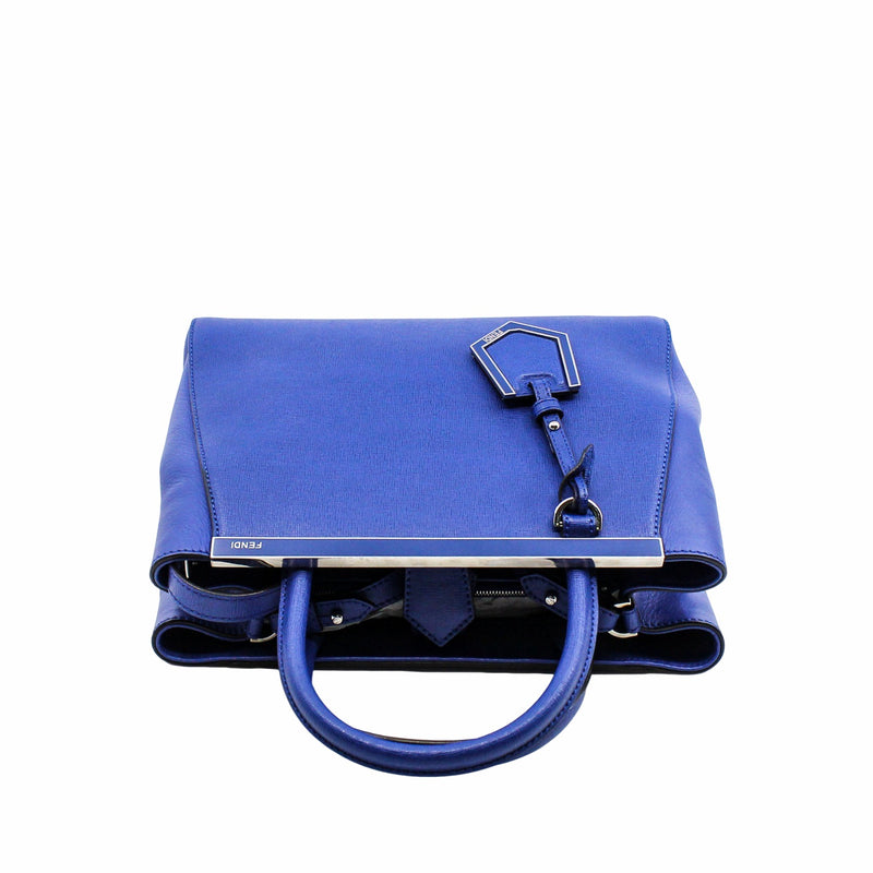 2JOURS BAG LEATHER PETITE SMALL BLUE PHW
