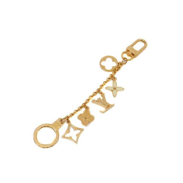 Fleur de Monogram Bag Charm Chain in ghw - L'UXE LINK