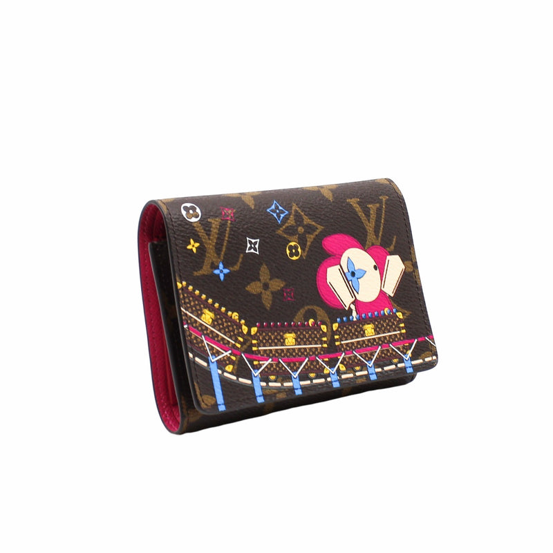 Passport Cover Wallet Christmas Animation 2020 wallet small  monogram with stamp vivian - L'UXE LINK