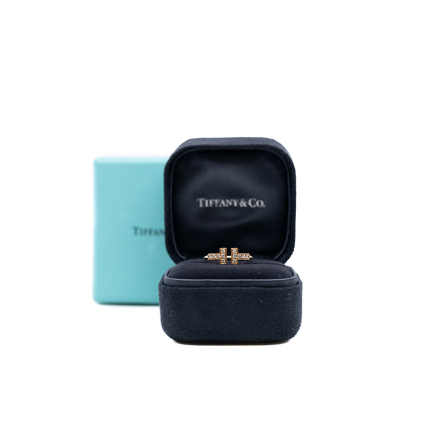 t wire diamond ring in 18k rg #4.5 rrp 4150 - L'UXE LINK