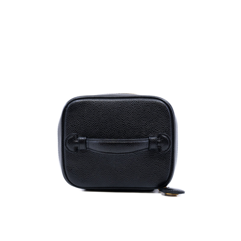 vintage large vanity case with top handle caviar black ghwseri 6 - L'UXE LINK