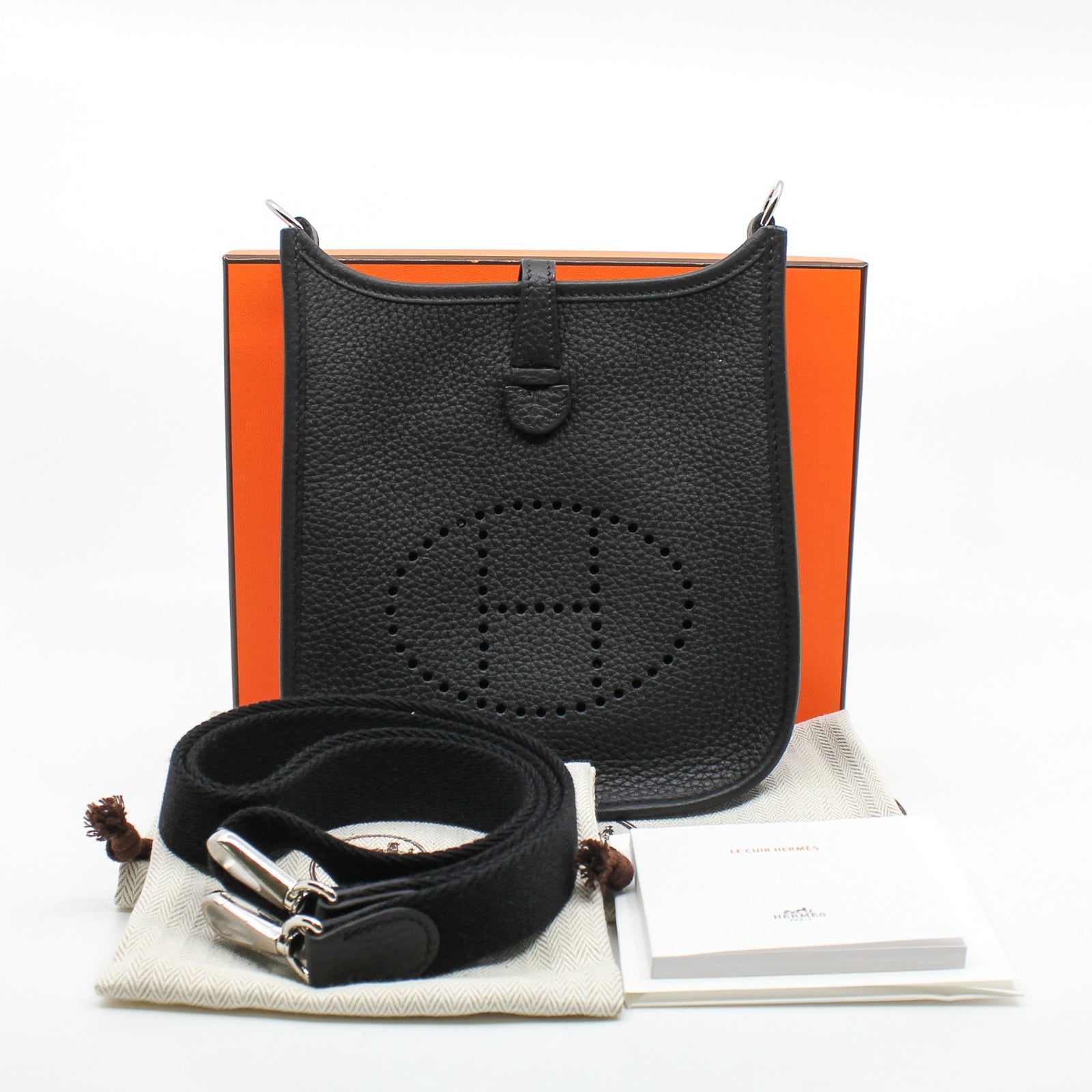 Hermes mini evelyne black 2025