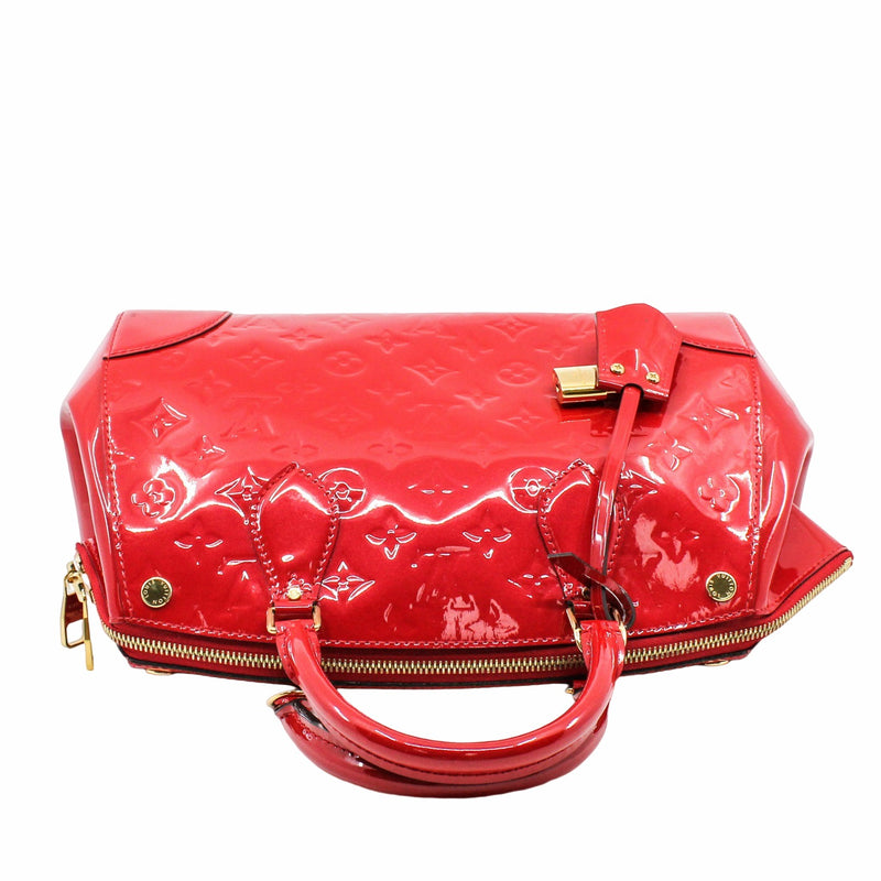 Santa Monica Tote Bag patent leather  red ghw