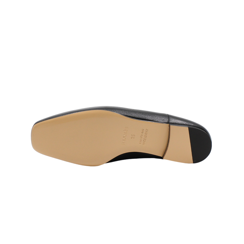 mocassine time black gold buckle #35