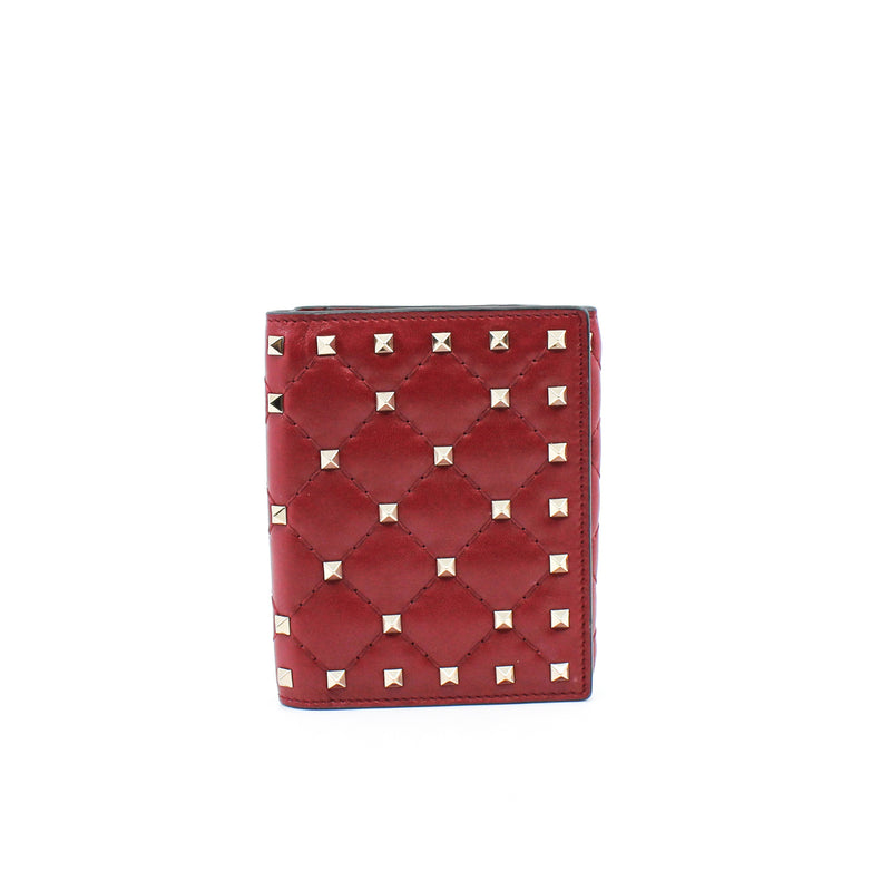 vt small red wallet rivet - L'UXE LINK