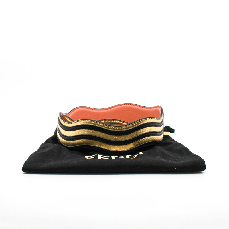 line strap in gold mix black ghw - L'UXE LINK