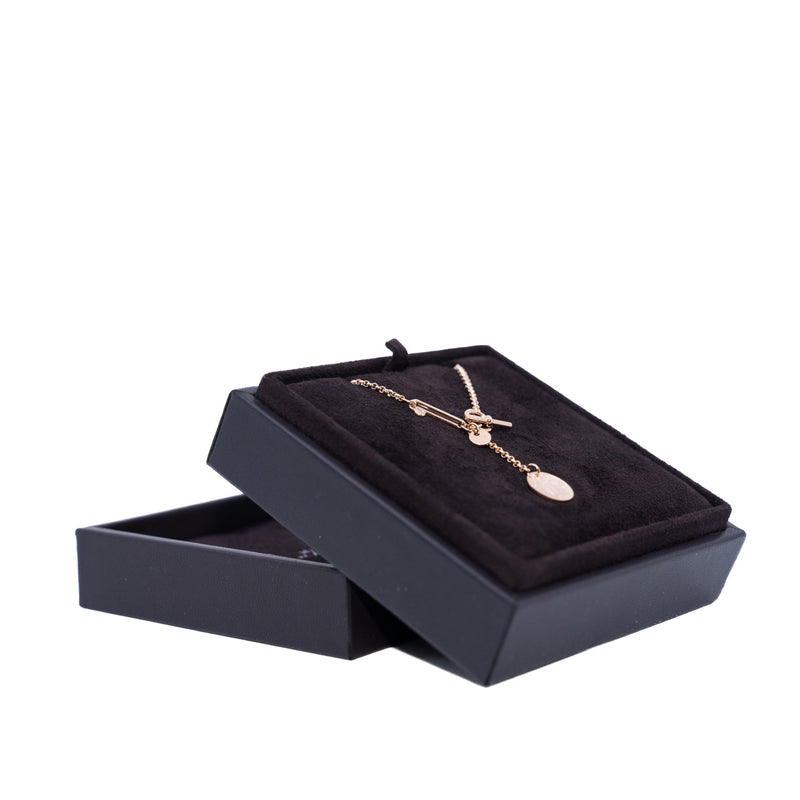 Ex-Libris pendant, small in 18k rg - L'UXE LINK