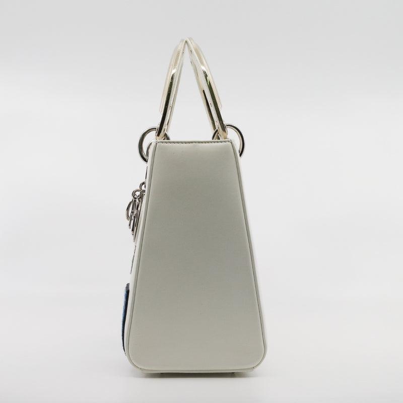 dior lady medium white with stamp - L'UXE LINK