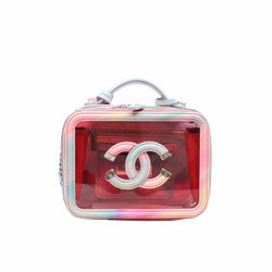 Filigree Vanity Case Small PVC with Lambskin Pink PHW