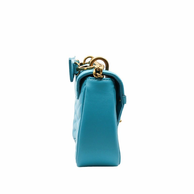 wave chain bag  blue ghw - L'UXE LINK