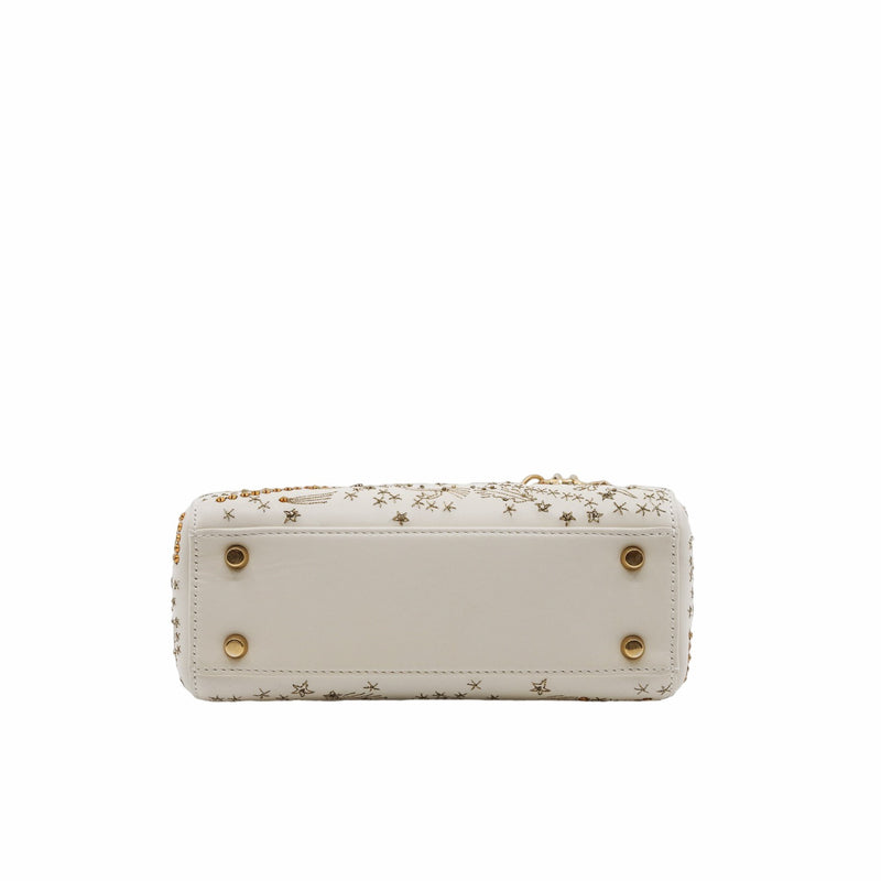 lady dior mini white crystal GHW - L'UXE LINK