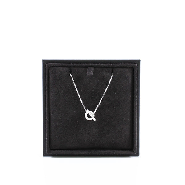 finesse diamond necklace in 18k wg