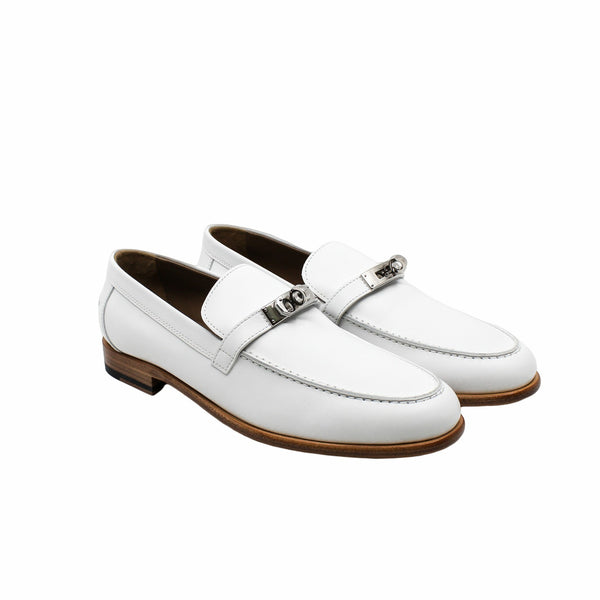 mocassins destin loafer white phw size 38 - L'UXE LINK