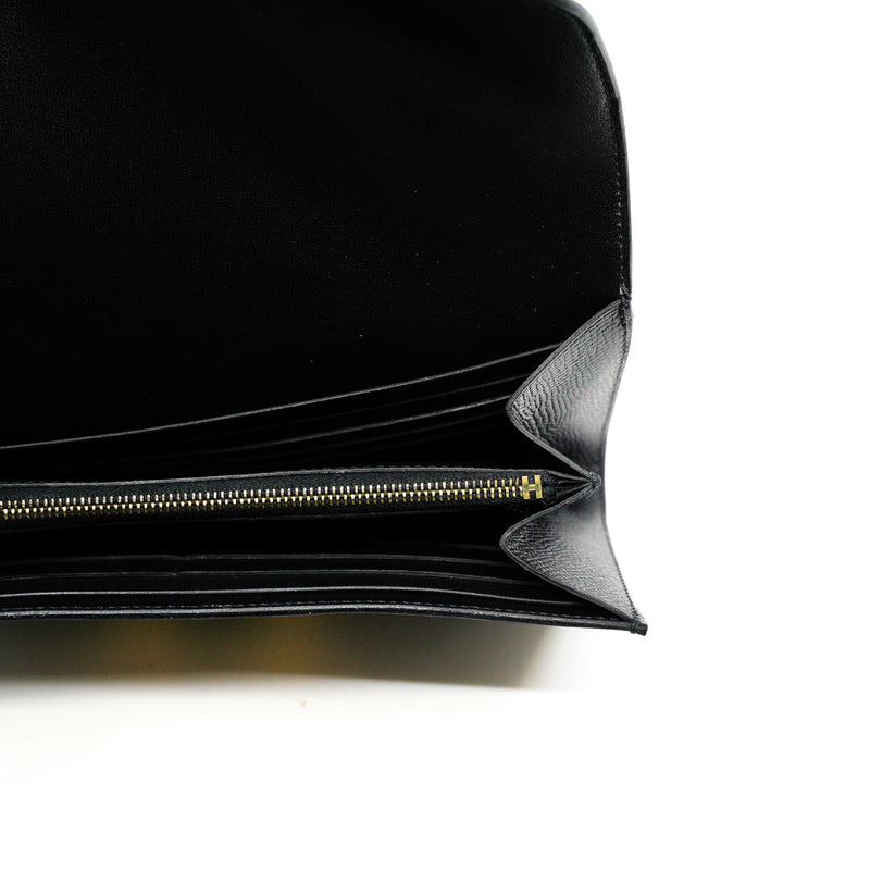 constance long wallet in epsom black ghw A stamp - L'UXE LINK