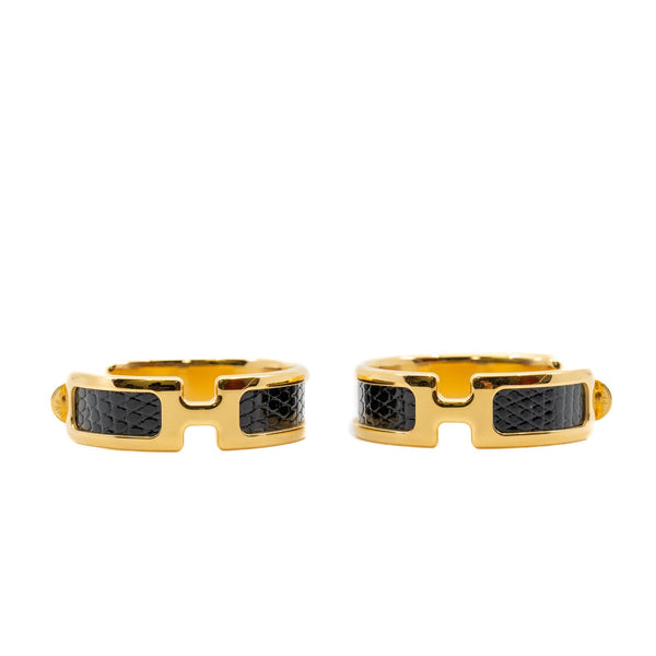 Olympe earrings in black ghw rrp 975